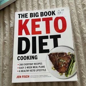The Big Book of Keto Diet Cooking Jen Fisch Cookbook 200 Recipes Softcover 2018